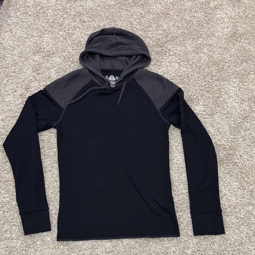 American Rag Black and Gray Hoodie